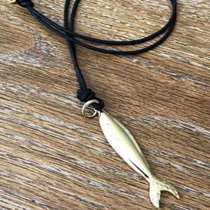 India Hicks Something Fishy Pendant on Black Cord